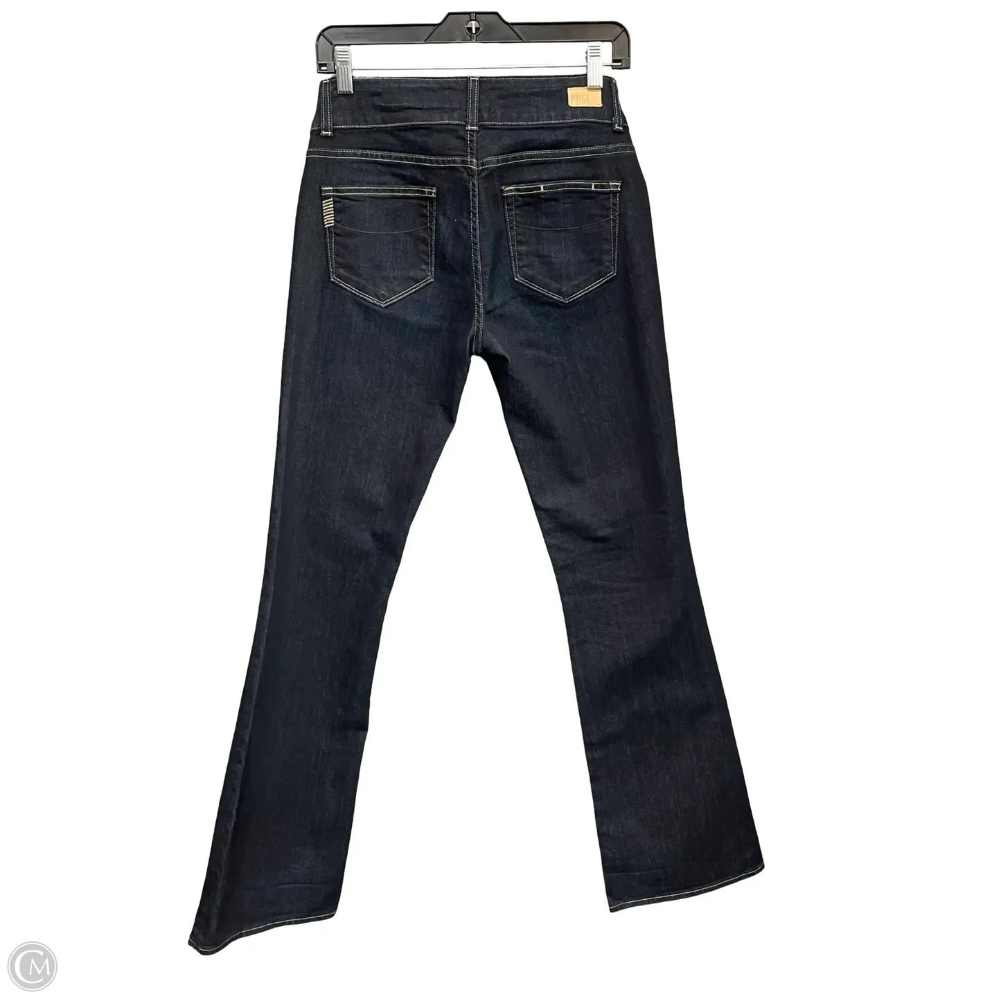 Jeans Boot Cut By Paige In Blue Denim, Size: S