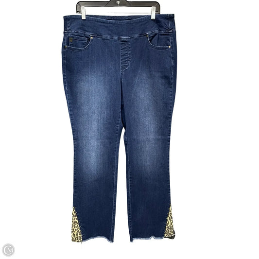 Jeans Boot Cut By Belle By Kim Gravel In Blue Denim, Size: 16