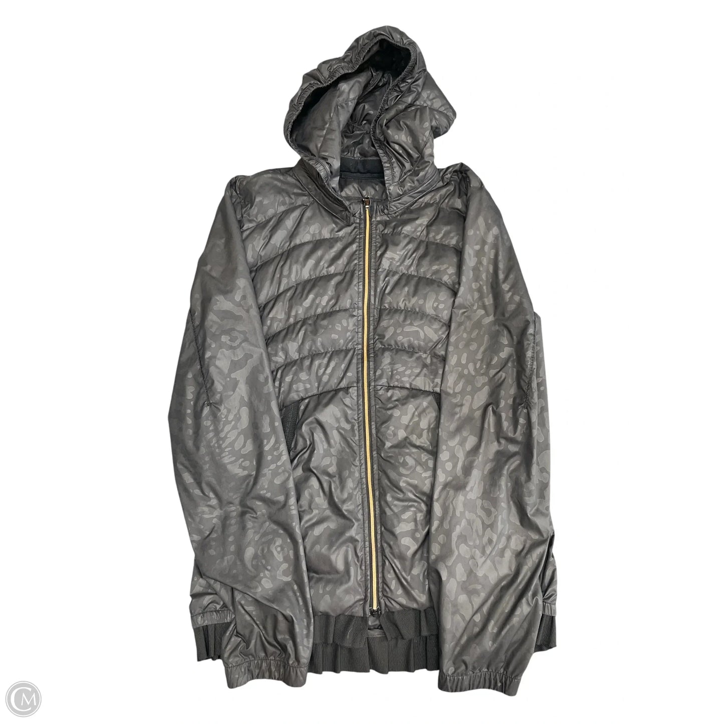 Athletic Jacket By Lululemon In Black, Size: 12