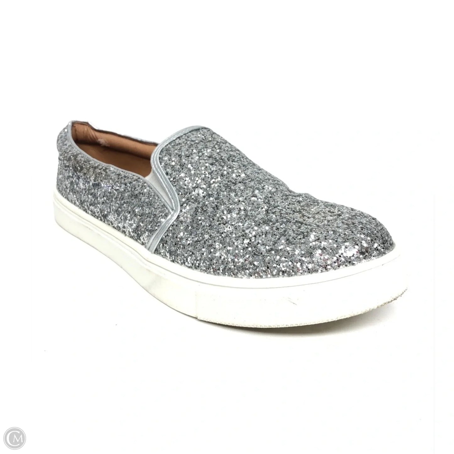 Shoes Flats By Clothes Mentor In Silver, Size: 8