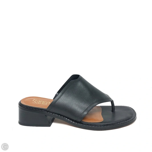 Sandals Heels Block By Franco Sarto In Black, Size: 11