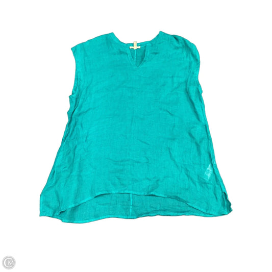 Tunic Sleeveless By Eileen Fisher In Teal, Size: Xl
