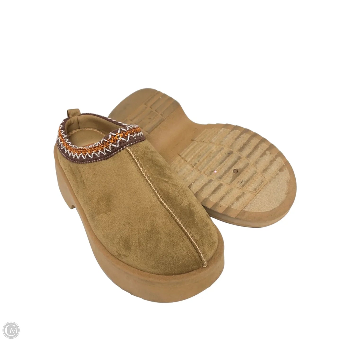 Shoes Heels Platform By Clothes Mentor In Brown, Size: 8.5