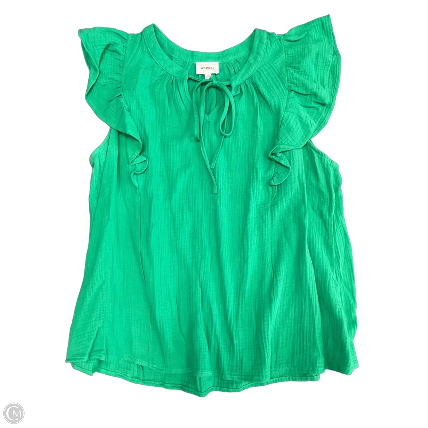 Top Sleeveless By Andree By Unit In Green, Size: 2x