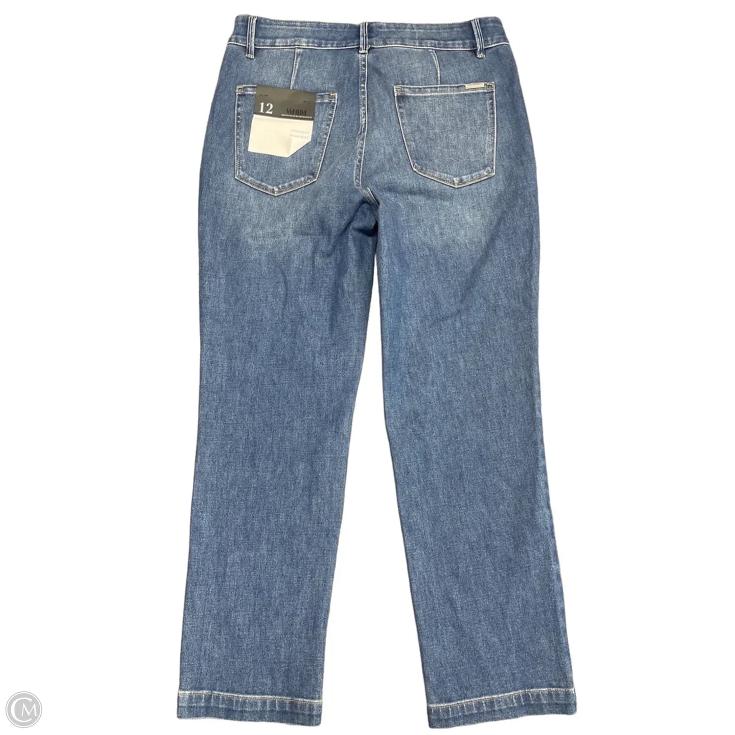 Jeans Straight By White House Black Market In Blue Denim, Size: 12