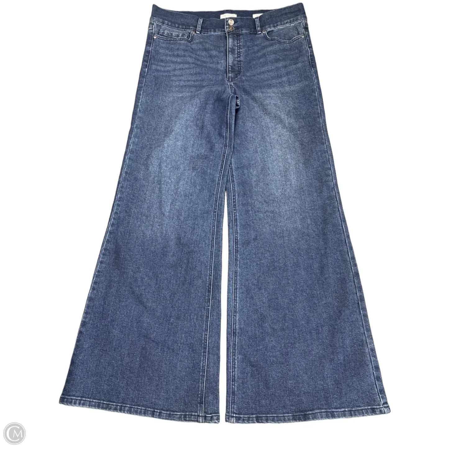 Jeans Wide Leg By Sofia By Sofia Vergara In Blue Denim, Size: 14