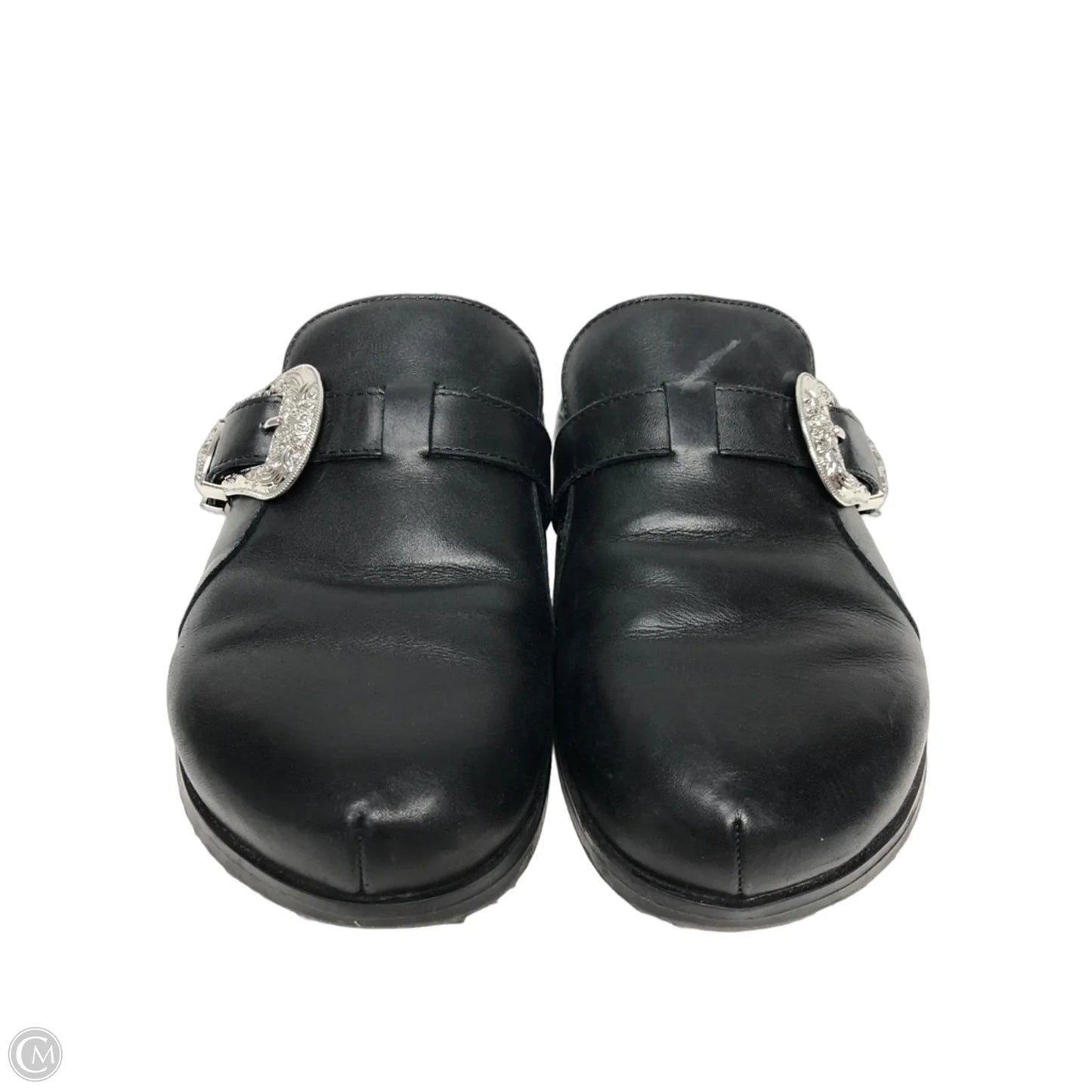 Shoes Flats By Steve Madden In Black & Silver, Size: 6.5