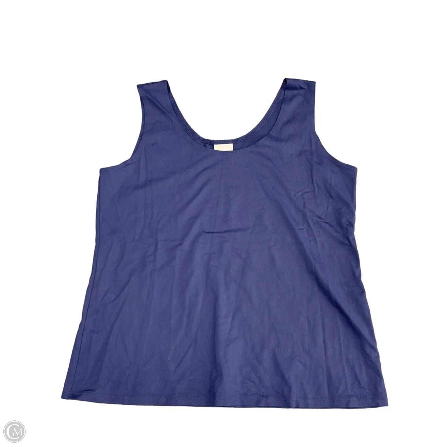 Top Sleeveless By Chicos In Navy, Size: M