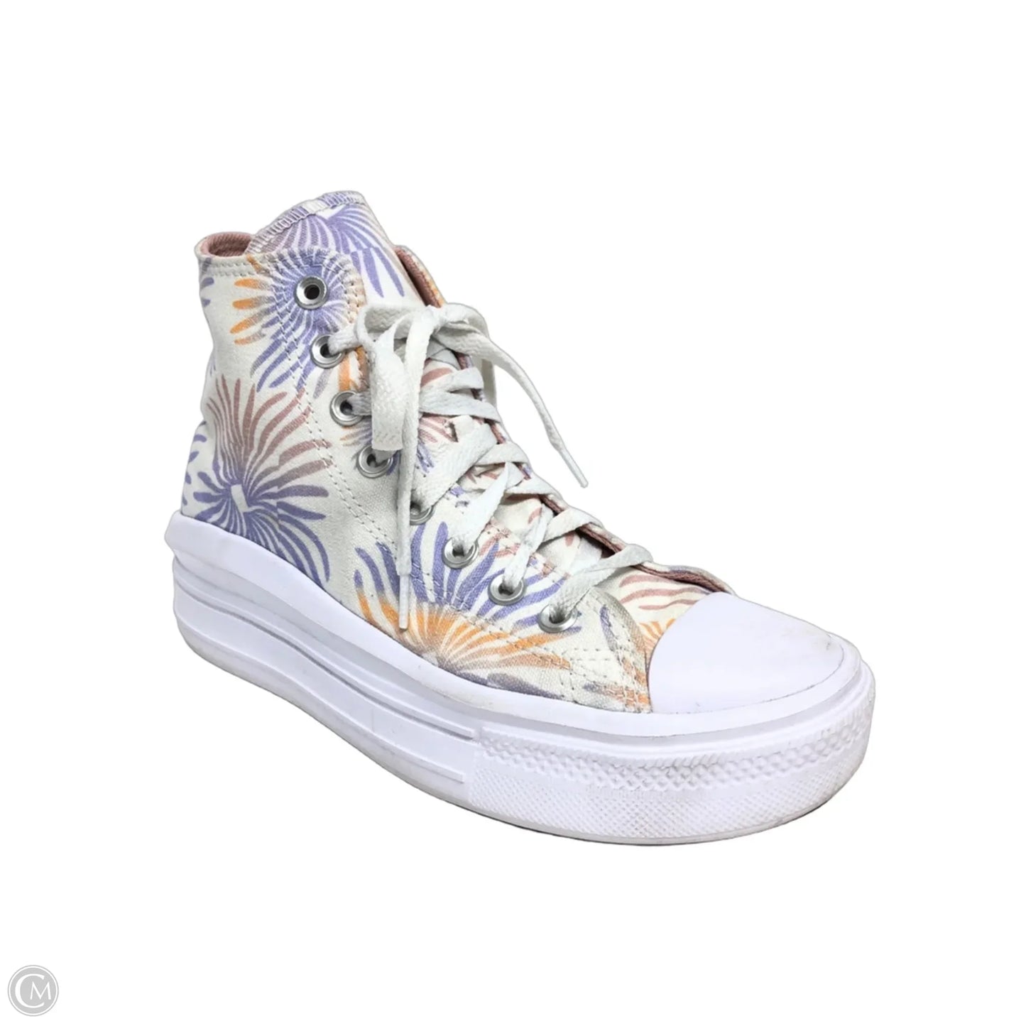 Shoes Sneakers Platform By Converse In Orange & Purple, Size: 8