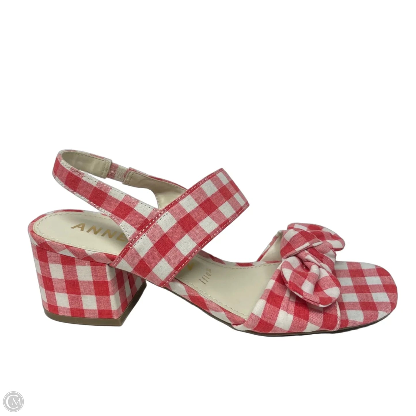 Shoes Heels Block By Anne Klein In Red & White, Size: 7.5