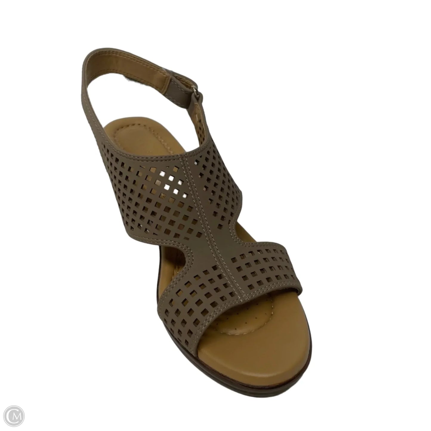 Sandals Heels Wedge By Kelly And Katie In Brown, Size: 9.5