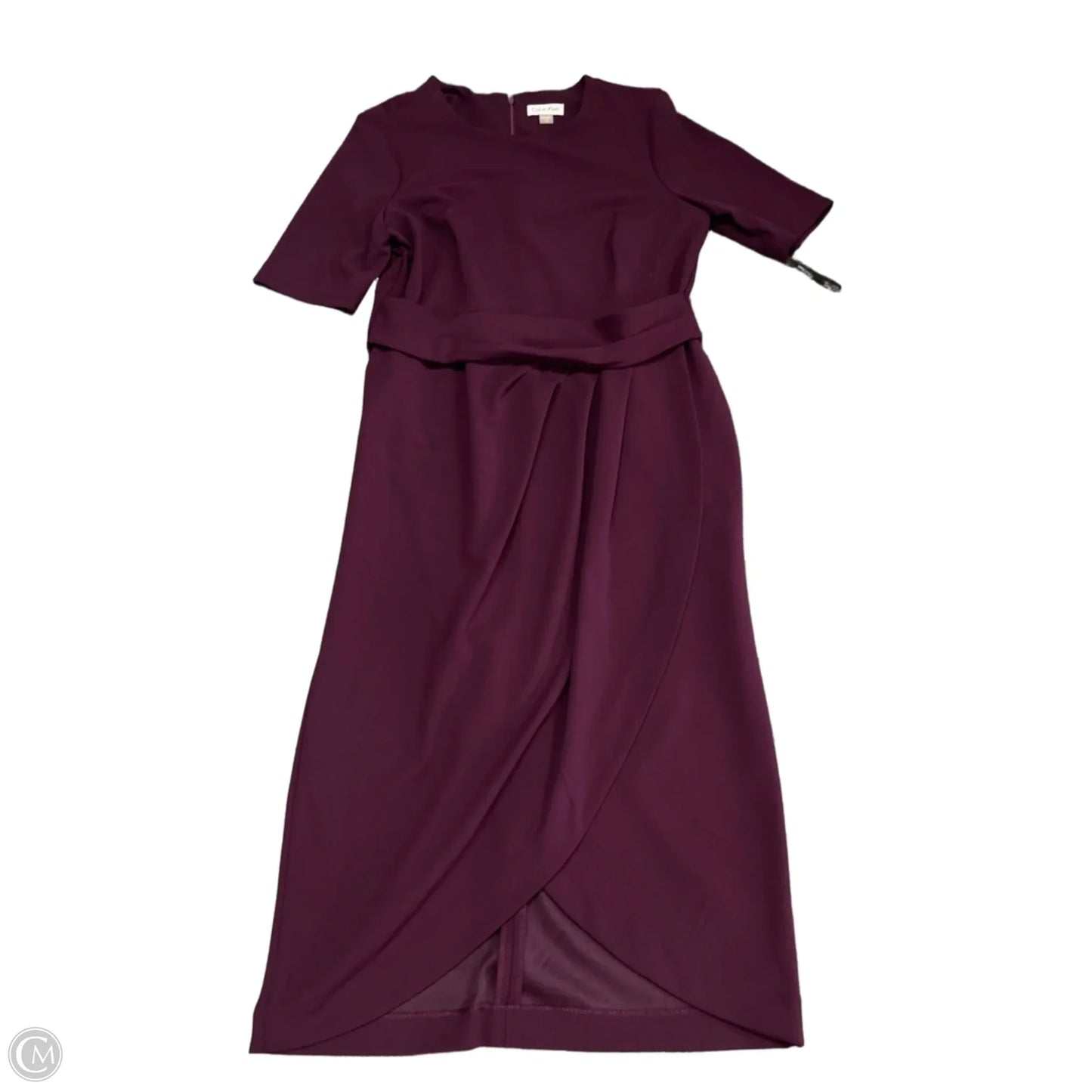 Dress Work By Calvin Klein In Purple, Size: 12