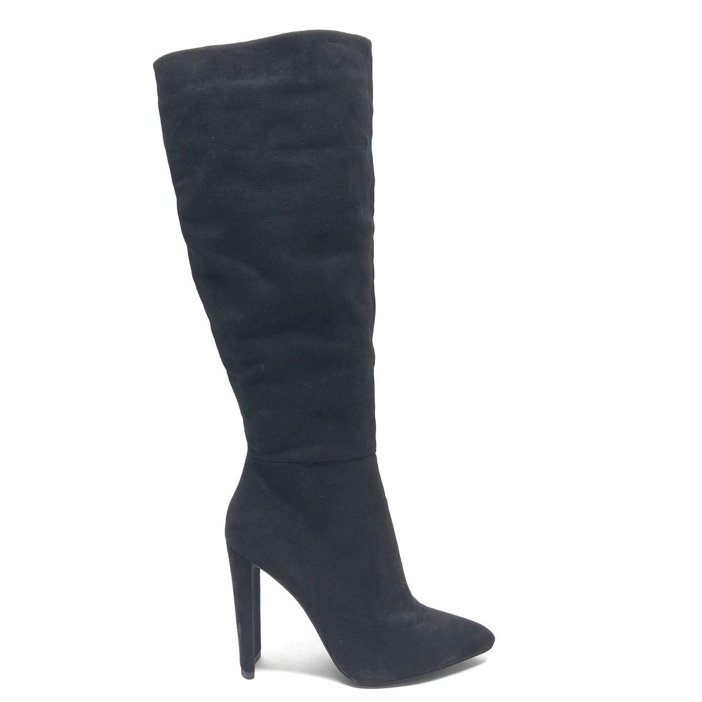 Boots Ankle Heels By Just Fab In Black, Size: 8