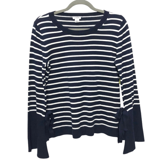 Sweater By J. Crew In Blue & White, Size: Xs