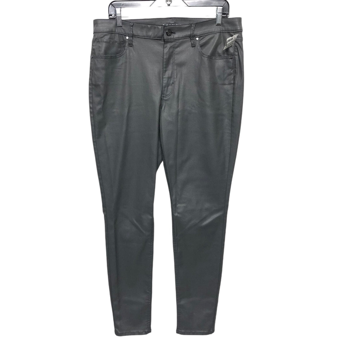 Jeans Skinny By White House Black Market In Silver, Size: 12