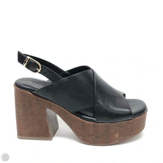 Shoes Heels Block By Madden Girl In Black & Brown, Size: 7.5