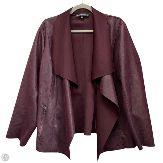 Jacket Moto By Catherine Malandrino In Purple, Size: 1x