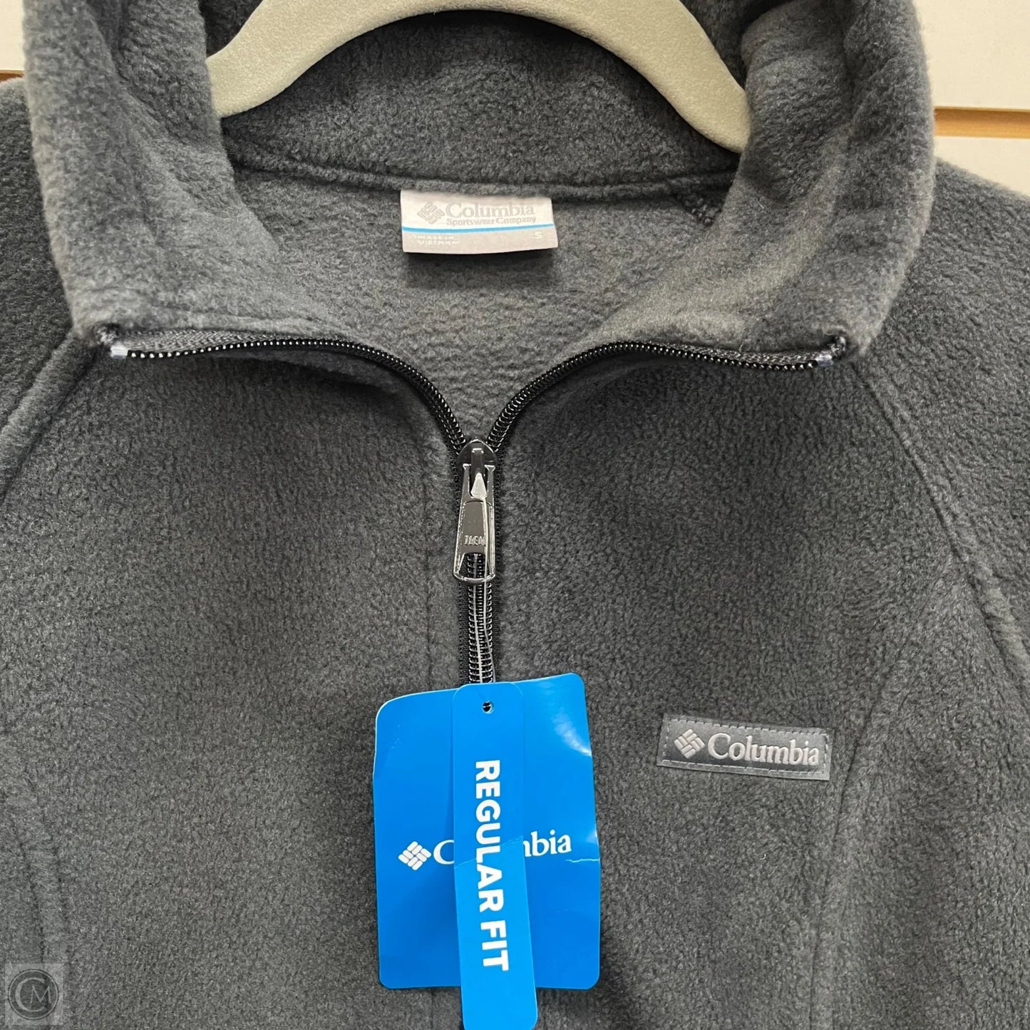 Jacket Fleece By Columbia In Grey, Size: S