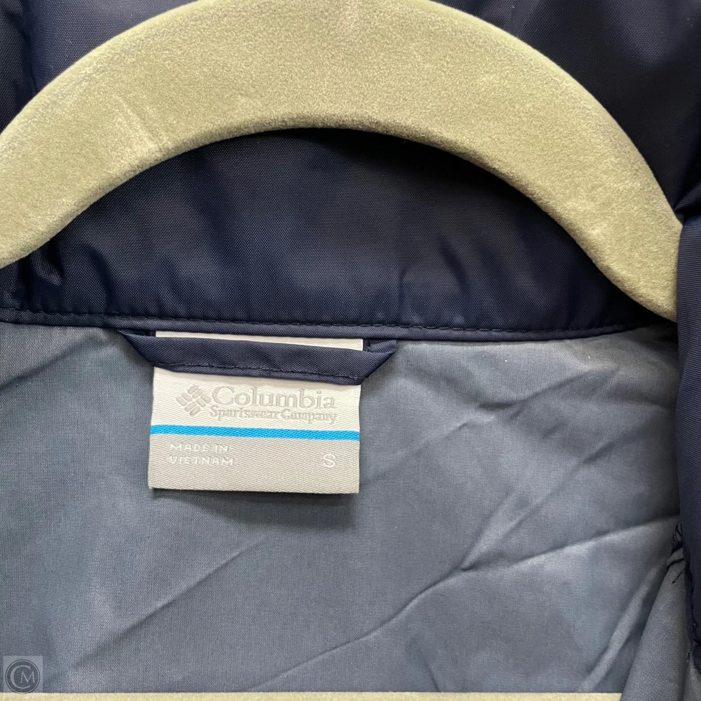 Jacket Windbreaker By Columbia In Navy, Size: S