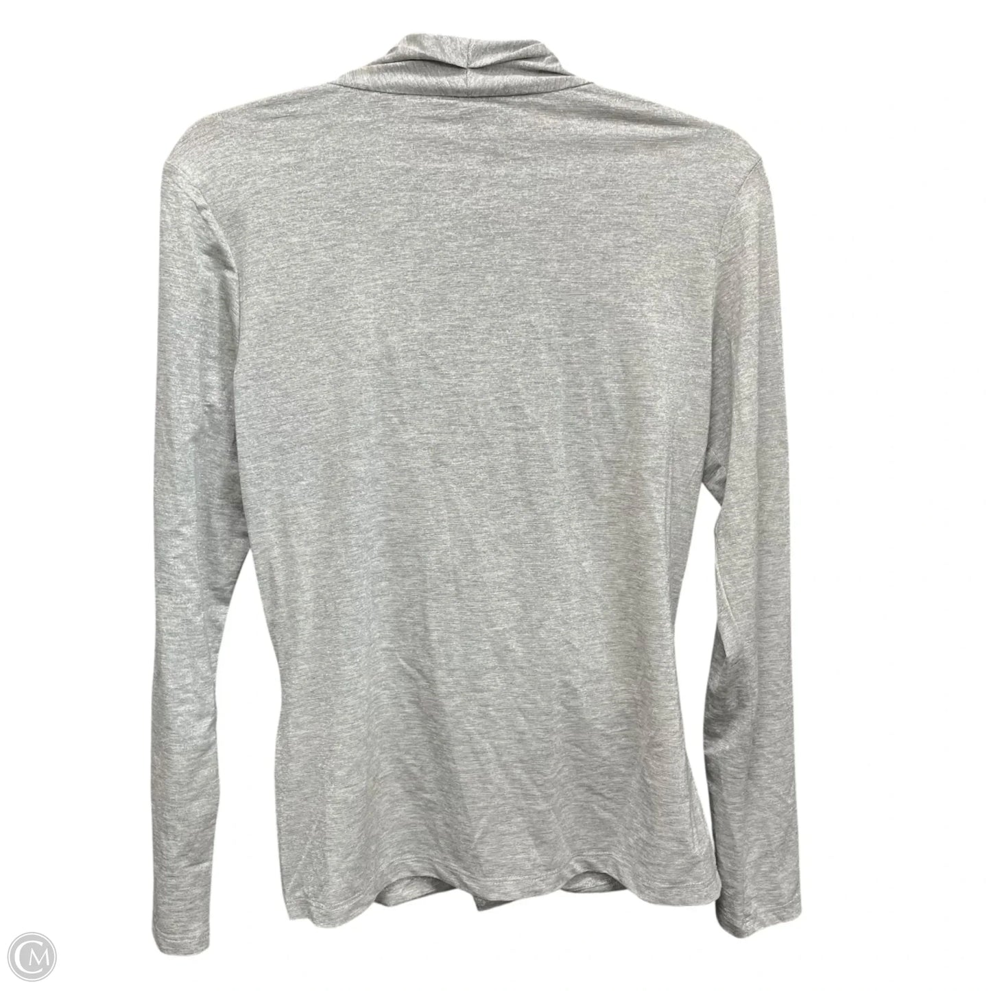 Top Long Sleeve By Donna Karan In Grey, Size: M