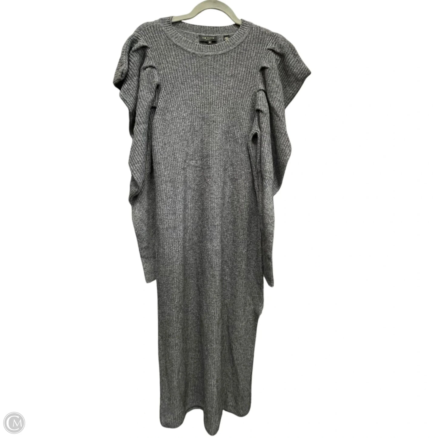 Dress Sweater By Ted Baker In Grey, Size: Xs