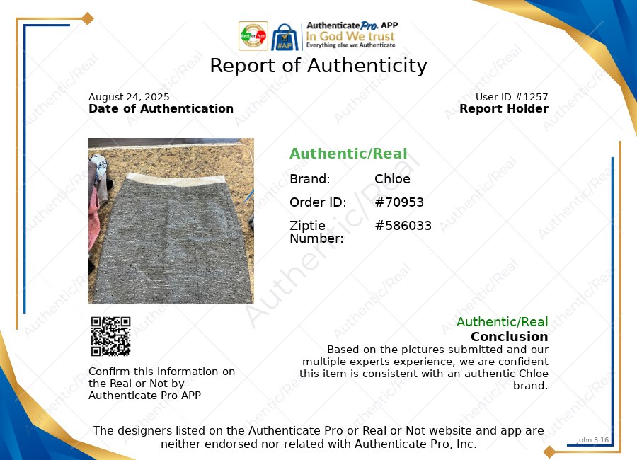 Skirt Luxury Designer By Chloe In Grey, Size: 26