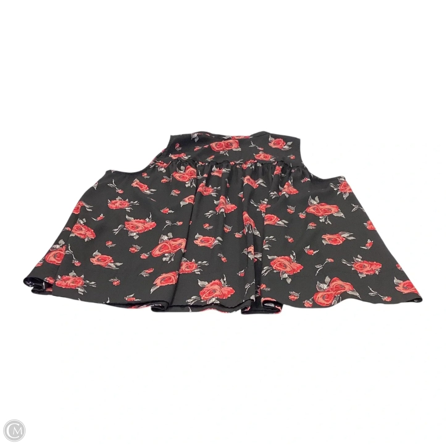 Top Sleeveless By Lane Bryant In Black & Red, Size: 18