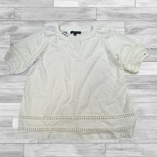 Top Short Sleeve By Tommy Hilfiger In White, Size: M