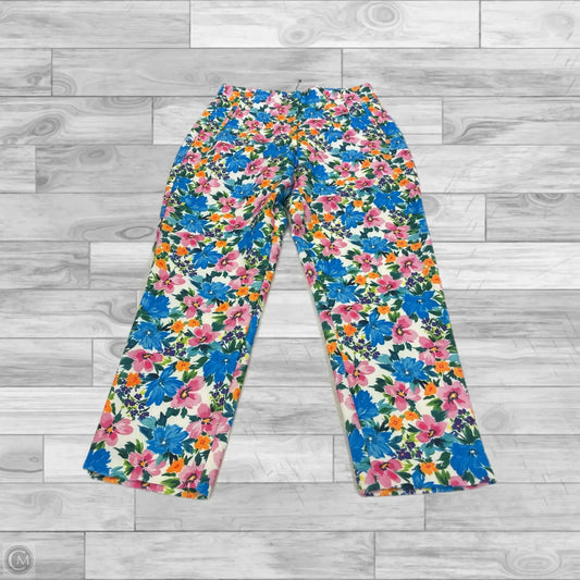 Pants Other By Zara In Floral Print, Size: L
