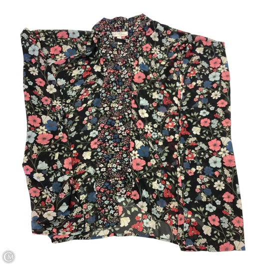 Swimwear Cover-up By Jessica Simpson In Floral Print, Size: Osfm