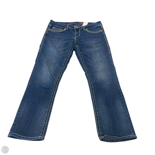 Jeans Skinny By Seven 7 In Blue Denim, Size: 8