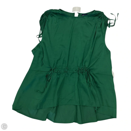Top Sleeveless By Scoop In Green, Size: 2x