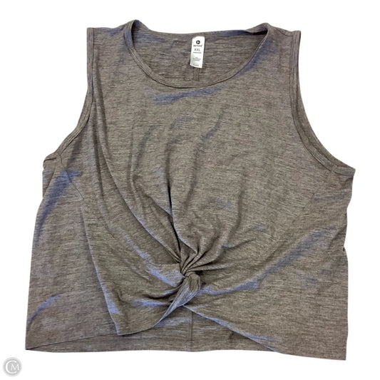 Athletic Tank Top By 90 Degrees By Reflex In Grey, Size: 2x