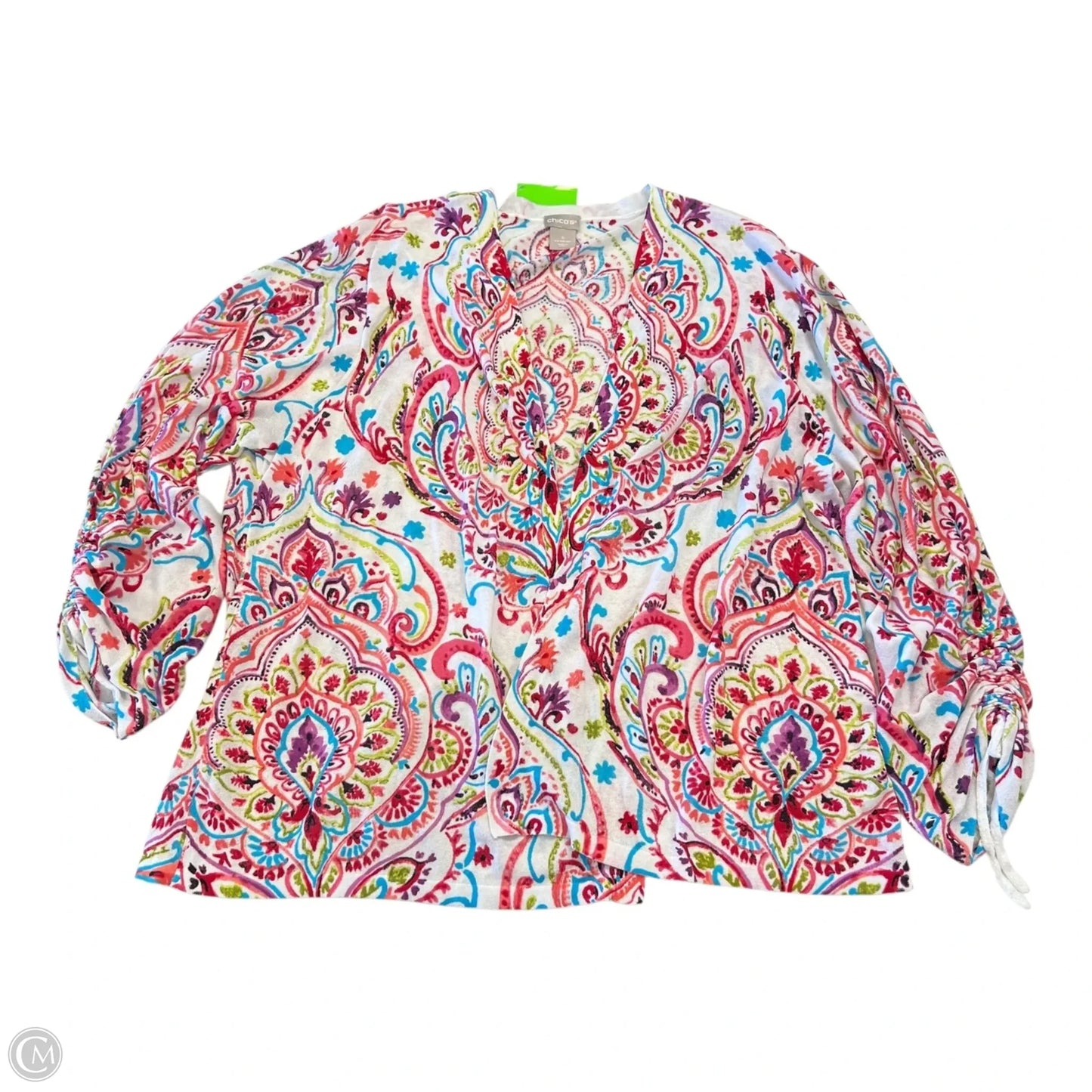 Cardigan By Chicos In Multi-colored, Size: 2x