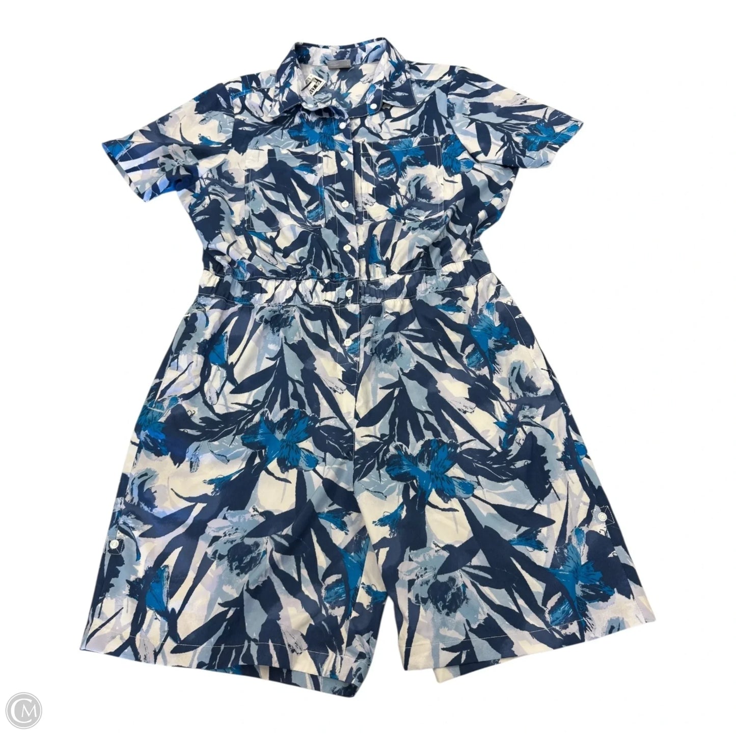 Romper By Columbia In Blue & White, Size: L