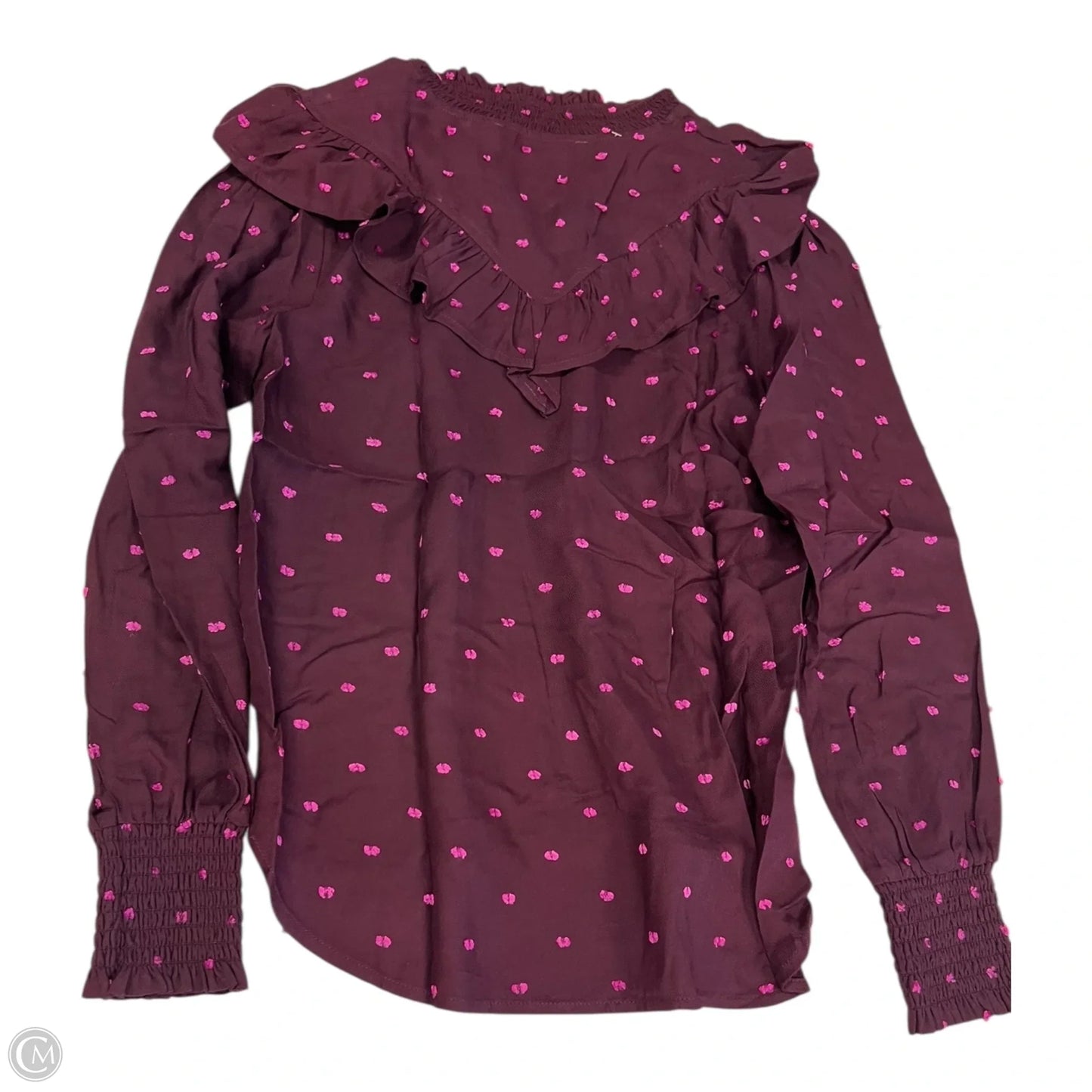 Top Long Sleeve By Loft In Purple, Size: Xs