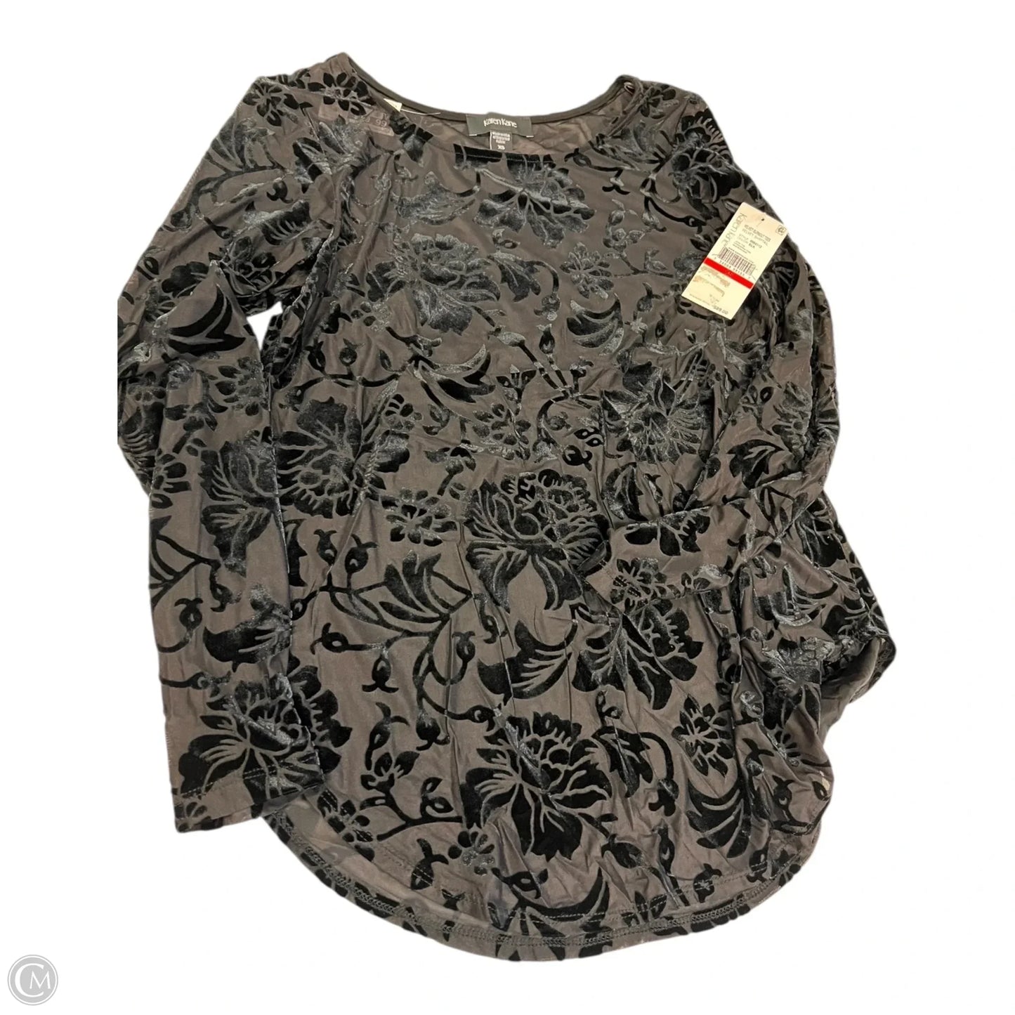 Top Long Sleeve By Karen Kane In Black, Size: Xs