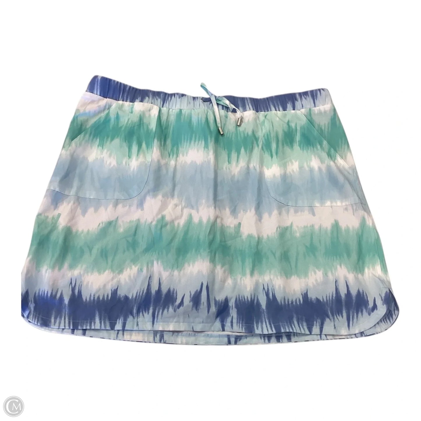 Skort By Chicos In Blue & White, Size: Xl