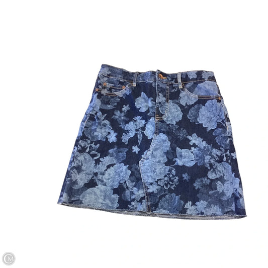 Skirt Mini & Short By Anne Klein In Blue Denim, Size: 6