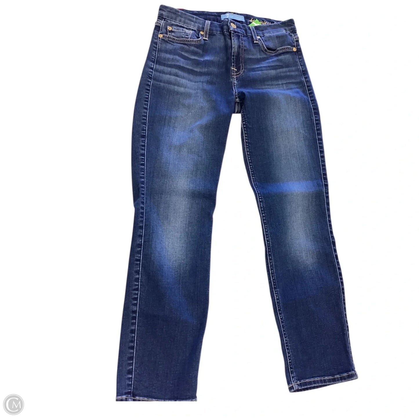 Jeans Skinny By 7 For All Mankind In Blue Denim, Size: 6