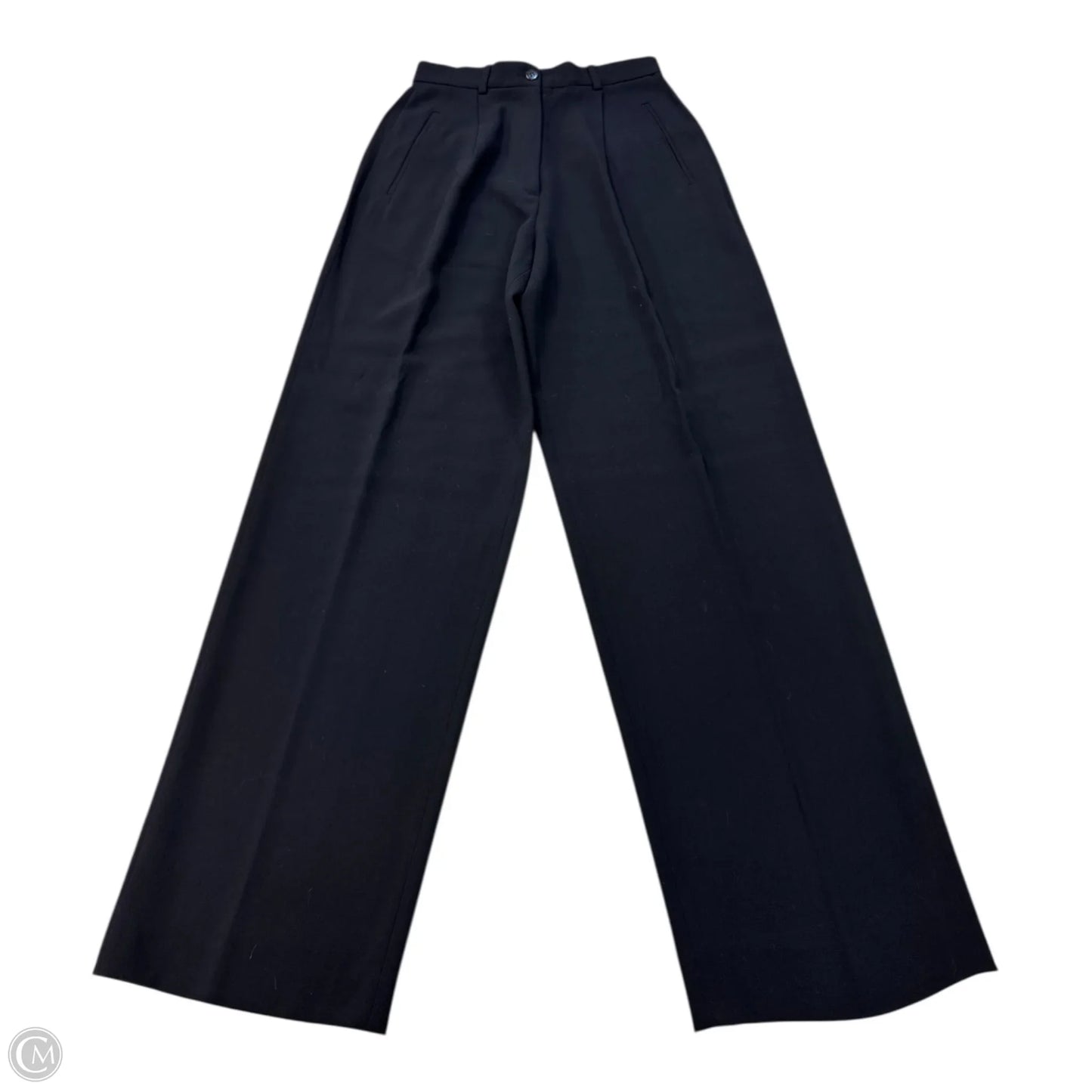 Pants Luxury Designer By Giorgio Armani In Black, Size: 2