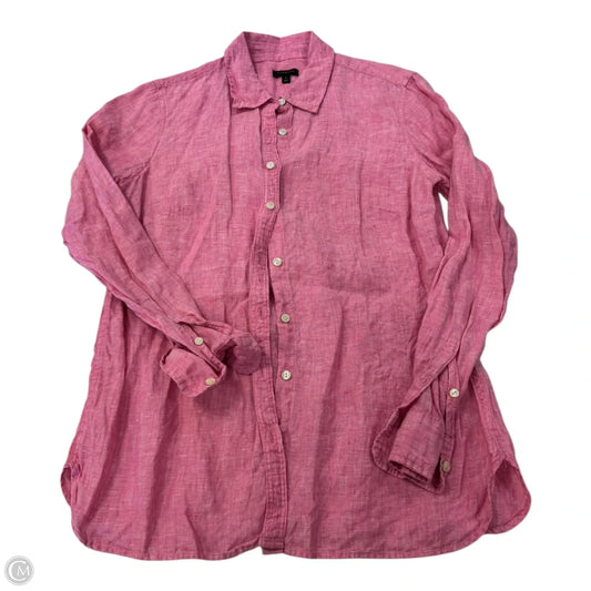 Top Long Sleeve By Talbots In Pink, Size: S