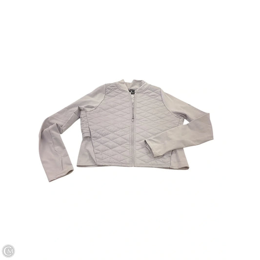 Athletic Jacket By Nike Apparel In Grey, Size: M