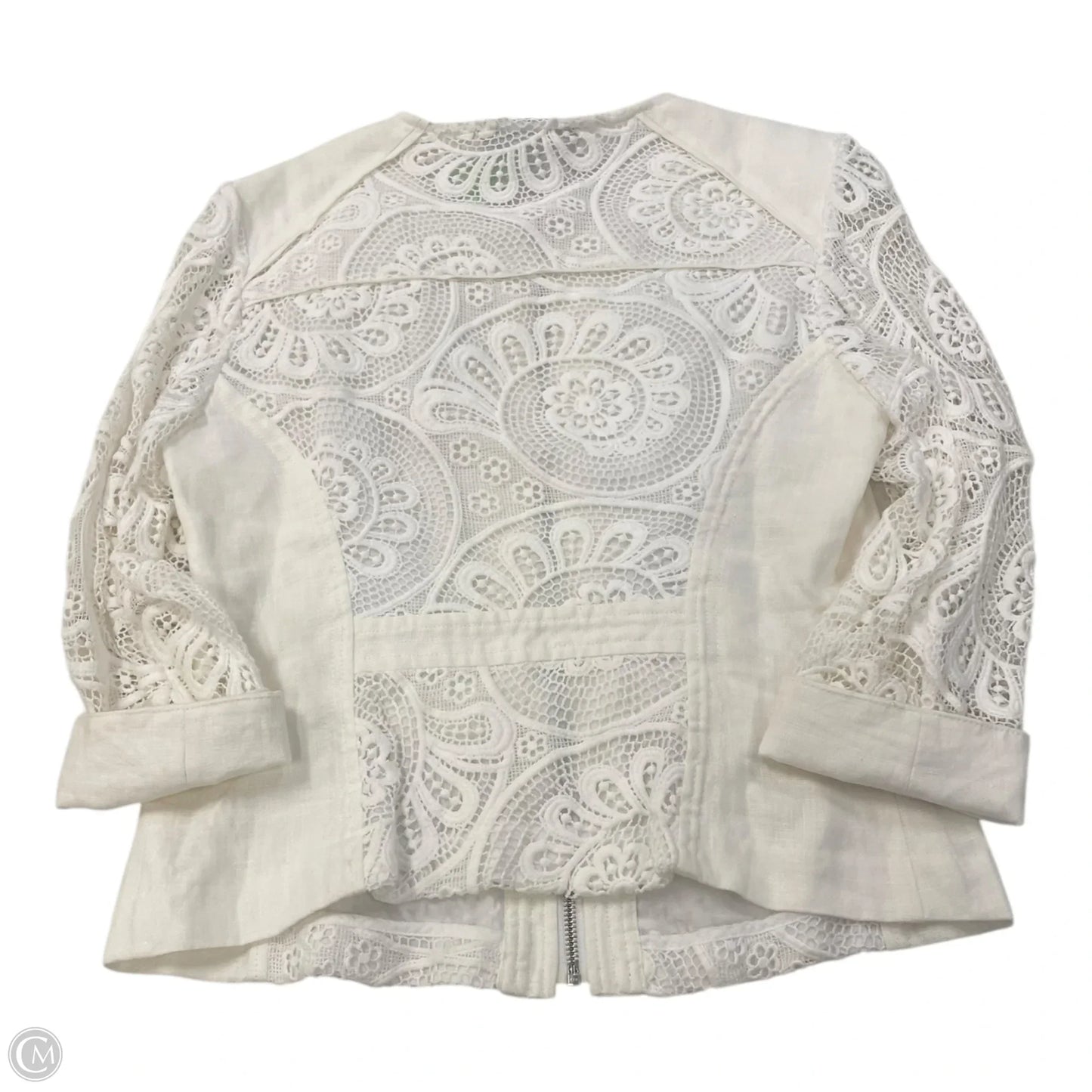 Top Long Sleeve By Inc In White, Size: M