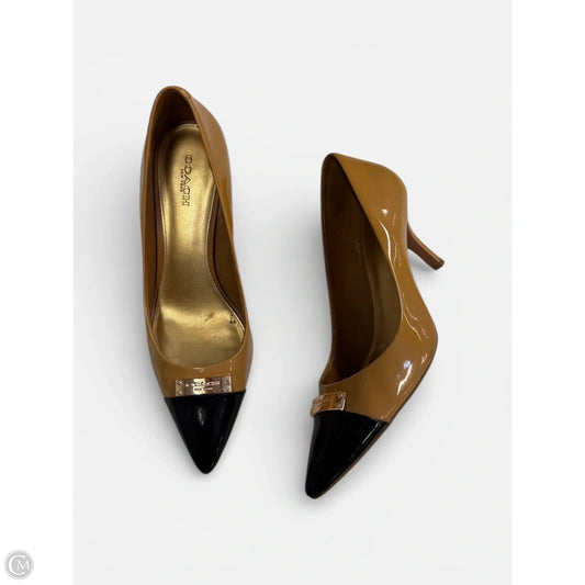 Shoes Designer By Coach In Black & Yellow, Size: 8.5