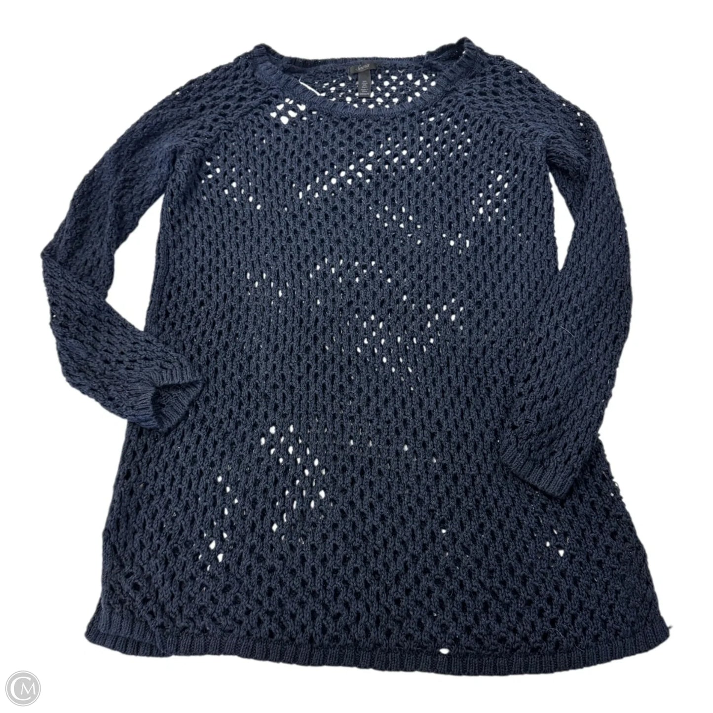 Top Long Sleeve By Soma In Navy, Size: M