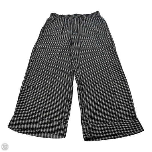 Pants Wide Leg By Time And Tru In Black & White, Size: L