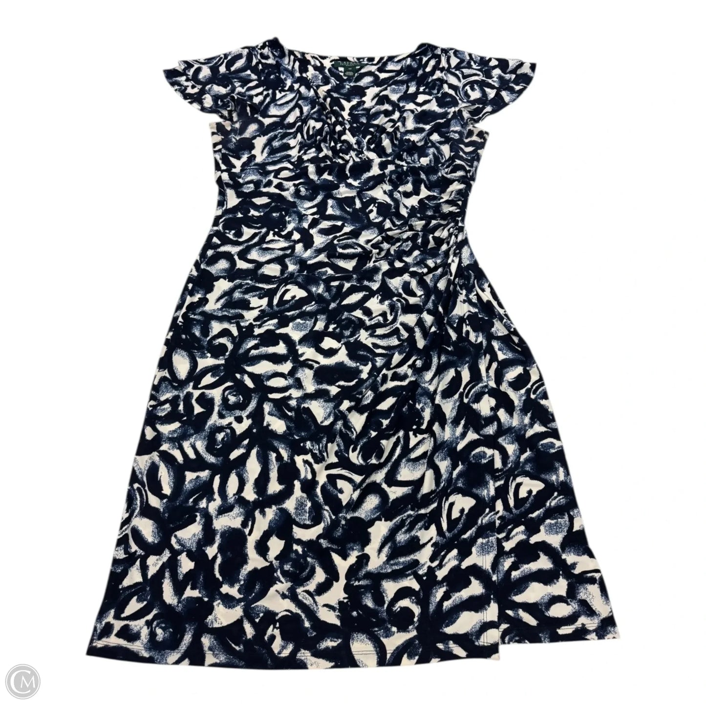 Dress Casual Short By Ralph Lauren In Blue & White, Size: 14p