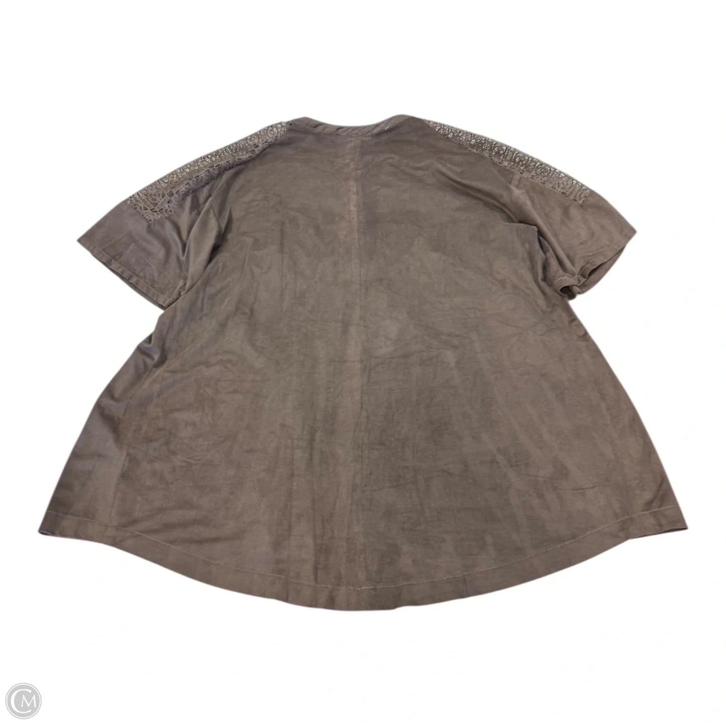 Top Short Sleeve By Umgee In Brown, Size: M