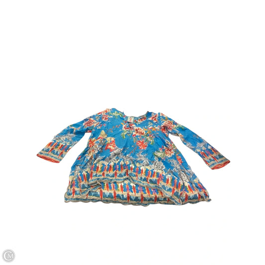 Top Long Sleeve By Johnny Was In Multi-colored, Size: Mp